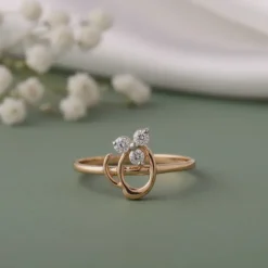 Gold Trilea Lab Grown Diamond Ring