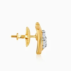 Gold Trio Lab Grown Diamond Earrings