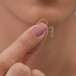 Gold Triple Glow Lab Grown Diamond Studs