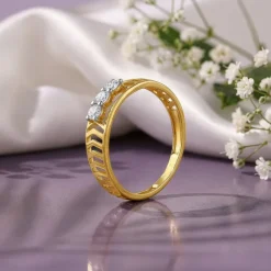 Gold Troika Lab grown Diamond Ring (Size 12)