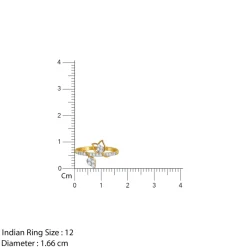 Gold Tulip Whisper Lab Grown Diamond Ring (Size 12)