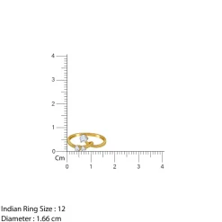 Gold Twin Arc Lab Grown Diamond Ring