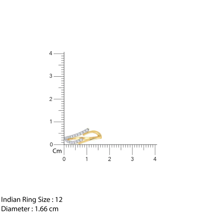 Gold Twin Glow Lab Grown Diamond Ring