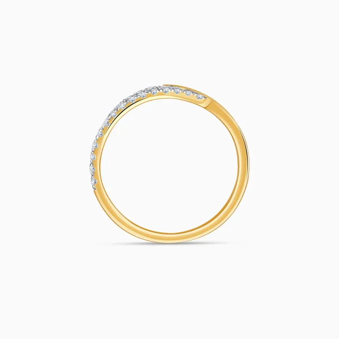 Gold Twin Glow Lab Grown Diamond Ring