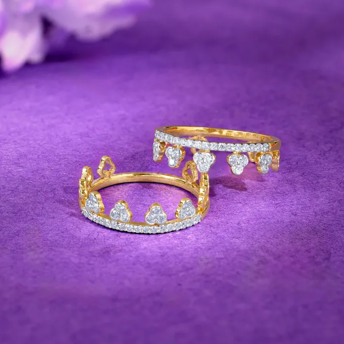 Gold Twin 2-in-1 Lab Grown Diamond Ring