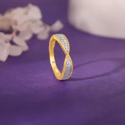 Gold Twined Desire Diamond Ring