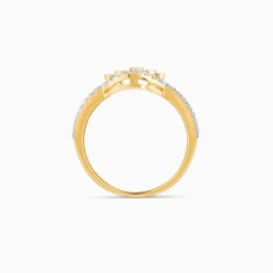 Gold Twinkle Throne Lab Grown Diamond Ring