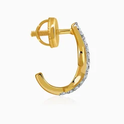 Gold Twira Lab Grown Diamond Earrings