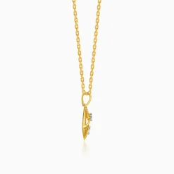 Gold Unbound Loop Lab Grown Diamond Pendant