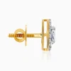 Gold Vesta Halo Solitaire Lab Grown Diamond Studs