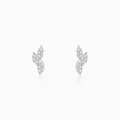 Gold Vine of Love Lab Grown Diamond Earrings