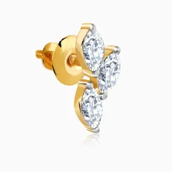 Gold Vine of Love Lab Grown Diamond Earrings