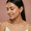 Gold Vintage Droplet Lab Grown Diamond Earrings