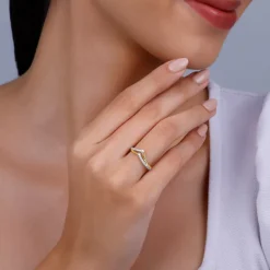 Gold Vividia Lab Grown Diamond Ring