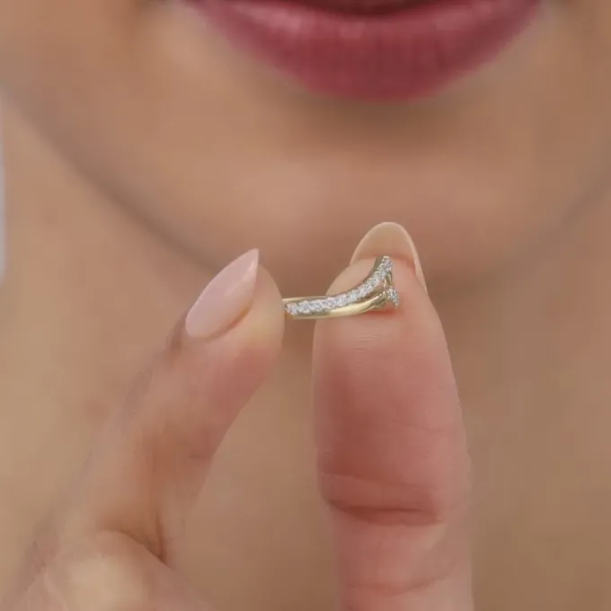 Gold Vividia Lab Grown Diamond Ring