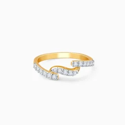 Gold Wave Glow Lab Grown Diamond Ring