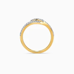 Gold Wavelet Lab Grown Diamond Ring