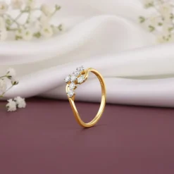 Gold Willow Lab Grown Diamond Ring