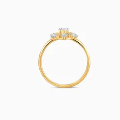 Gold Winter Bloom Lab Grown Diamond Ring