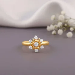 Gold Winter Bloom Lab Grown Diamond Ring