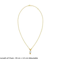Gold Zephyr Lab Grown Diamond Necklace
