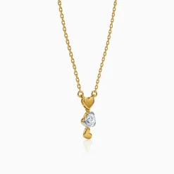 Gold Zephyr Lab Grown Diamond Necklace