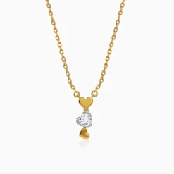 Gold Zephyr Lab Grown Diamond Necklace