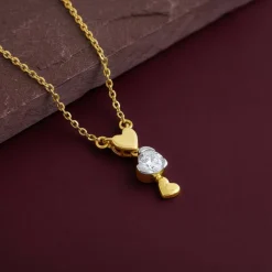 Gold Zephyr Lab Grown Diamond Necklace