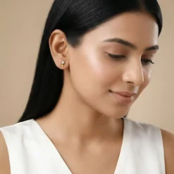 Gold Zephyr Lab Grown Diamond Earrings