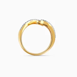 Gold ZigZag Luxe Diamond Ring