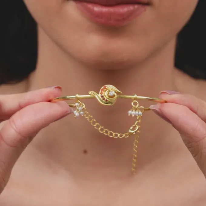 Golden Ambika Bangle Bracelet