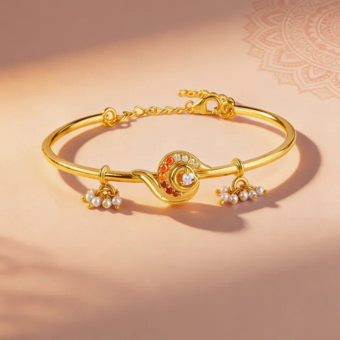 Golden Ambika Bangle Bracelet