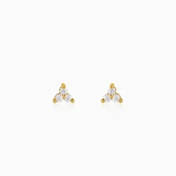 Golden Apex Stud Earrings