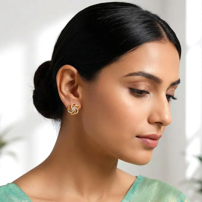 Golden Arianrhod Earrings
