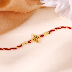 Golden Athangudi Rakhi