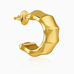Golden Aurelian Half Hoop Earrings