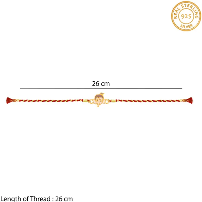 Golden Bal Ganesh Rakhi for Kids