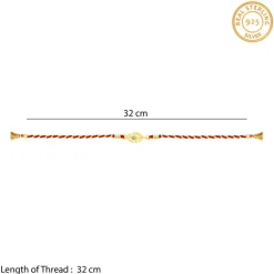 Golden Beautiful Feather Rakhi