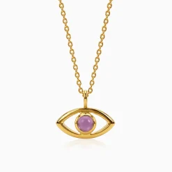Golden Bigg Boss Eye Pendant With Link Chain
