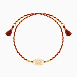 Golden Blooming Ganesha Rakhi
