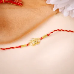 Golden Blooming Ganesha Rakhi