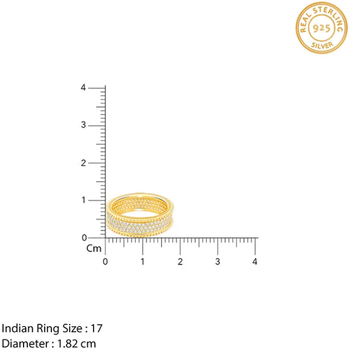 Golden Bold Edge Ring For Him
