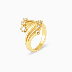 Golden Bouquet of Hug Ring
