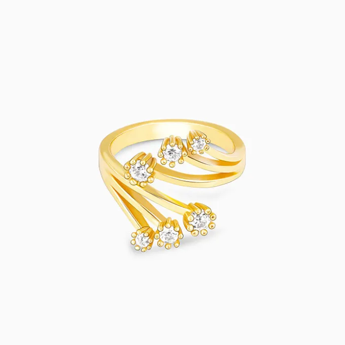 Golden Bouquet of Hug Ring