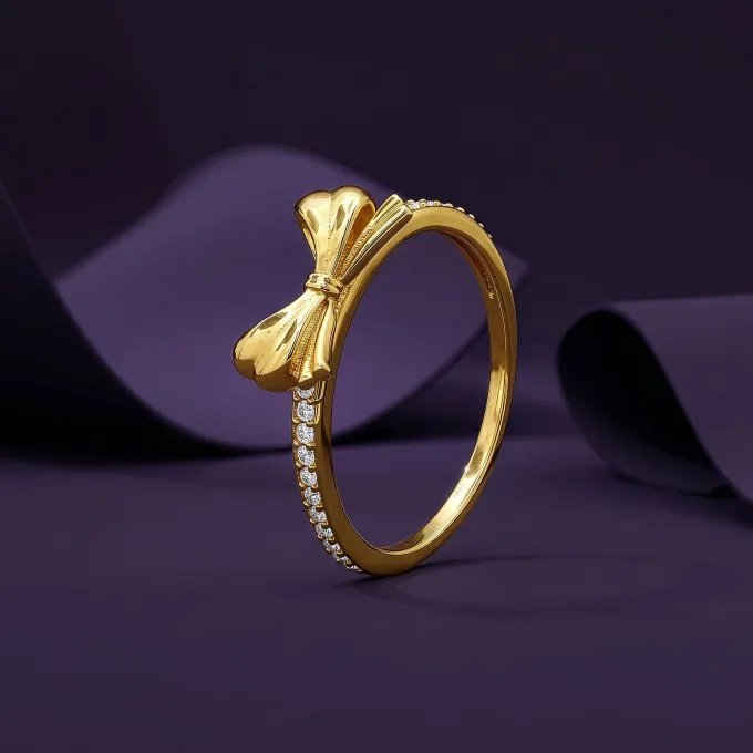 Golden Bowline Ring (Size 12)