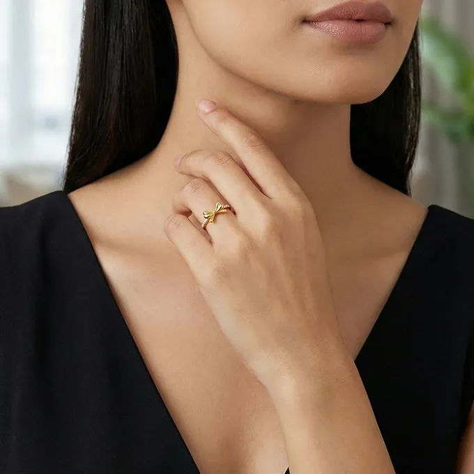 Golden Bowline Ring (Size 12)
