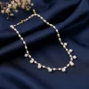 Golden Brie Pearl Necklace