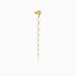 Golden Brigitte Pearl Danglers