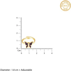 Golden Butterfly Spin Ring