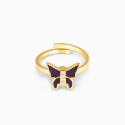 Golden Butterfly Spin Ring
